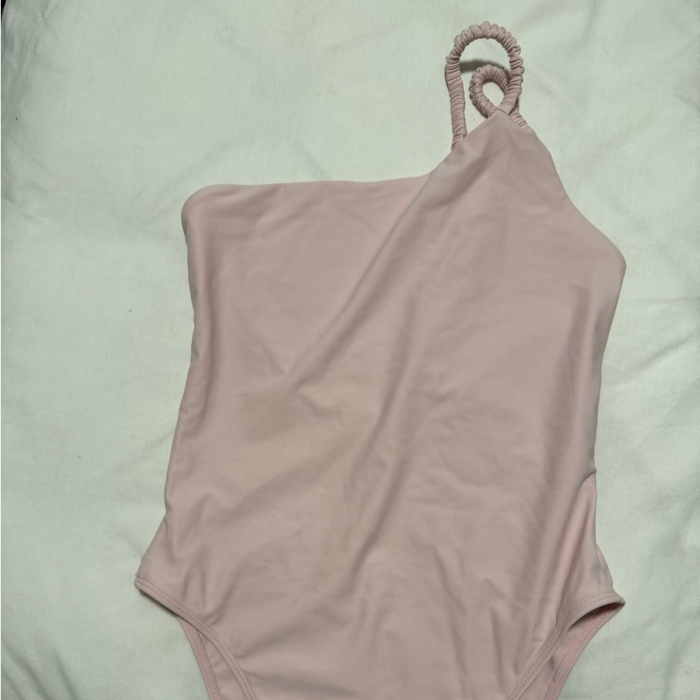 Tularosa Pink One-Shoulder Swimsuit
